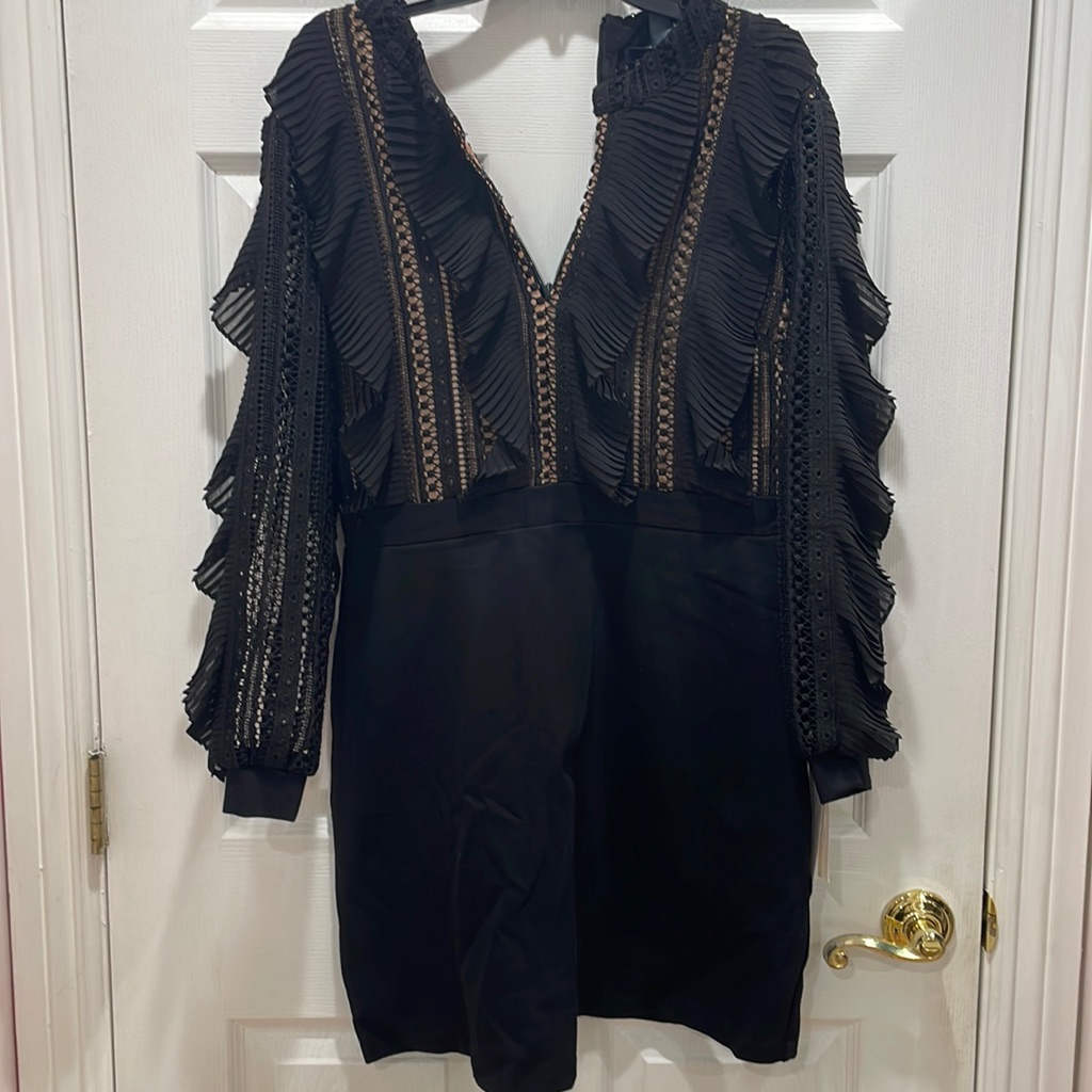 Brand New French Connection Black Lace Dress